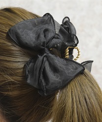 ボリュームリボンクリップ(黒-F)