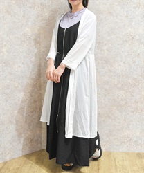 シフォンロングカーデ【WEB先行販売】(白-F)