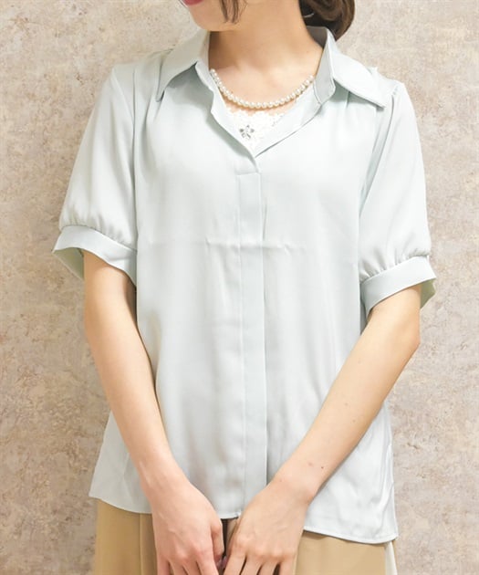 パール付シャツ