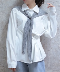 スカーフ付シャツ【WEB先行販売】(白-F)