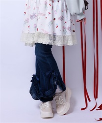 フリルハイウエストデニム【二次予約】(インディゴ-M)