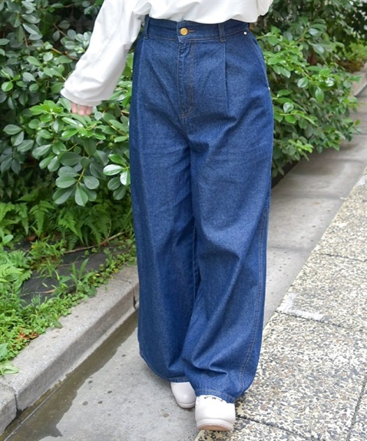 バックリボンワイドデニムパンツ | outlet | axes femme online shop バックリボンワイドデニムパンツ | outlet | axes femme online shop