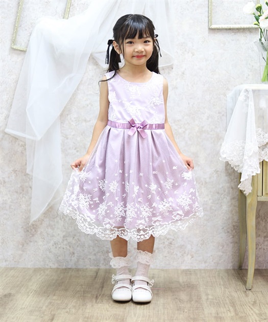 リボン×フラワーレースワンピース【期間限定価格】 | kids リボン×フラワーレースワンピース【期間限定価格】 | kids