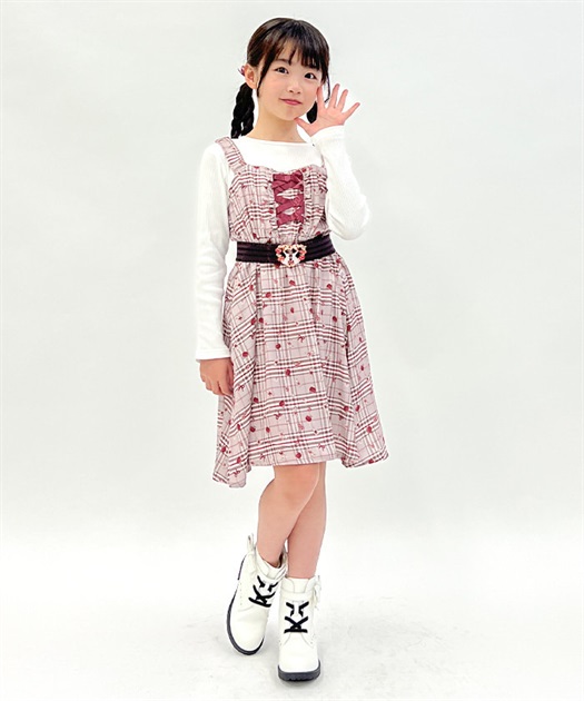 kidsうさぎ×フルーツ重ね着風ワンピース | outlet | axes femme kidsうさぎ×フルーツ重ね着風ワンピース | outlet | axes femme