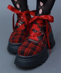 レースアップパンプス【WEB先行販売】(ワイン-S)