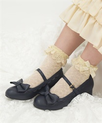 ローヒールリボンパンプス | kawaii | axes femme online shop