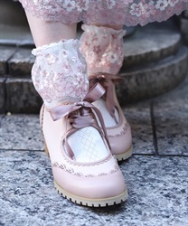 甲あき配色ブーティー(ピンク-M)