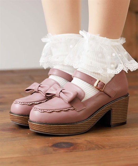 ガーリーリボンローファー | POETIQUE | axes femme online shop ガーリーリボンローファー | POETIQUE | axes femme online shop
