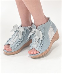 レースアップブーサン(ブルー-M)