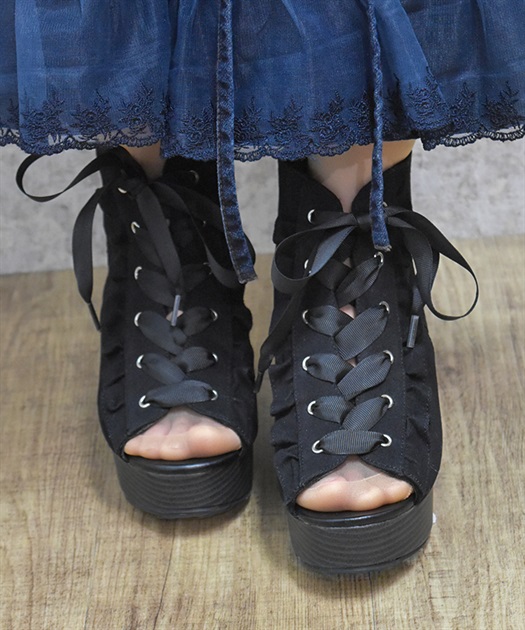 配色レースアップブーティー | 雑貨 | axes femme online shop