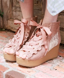 レースアップブーサン【予約】(ベージュ-S)