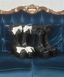 フリルリボンショートブーツ