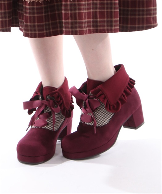 襟風折り返しブーティー | outlet | axes femme online shop 襟風折り返しブーティー | outlet | axes femme online shop