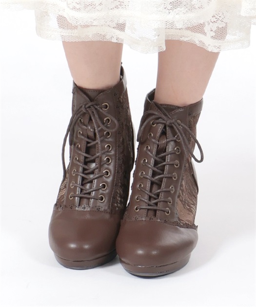 チュールレースアップブーツ | outlet | axes femme online shop チュールレースアップブーツ | outlet | axes femme online shop