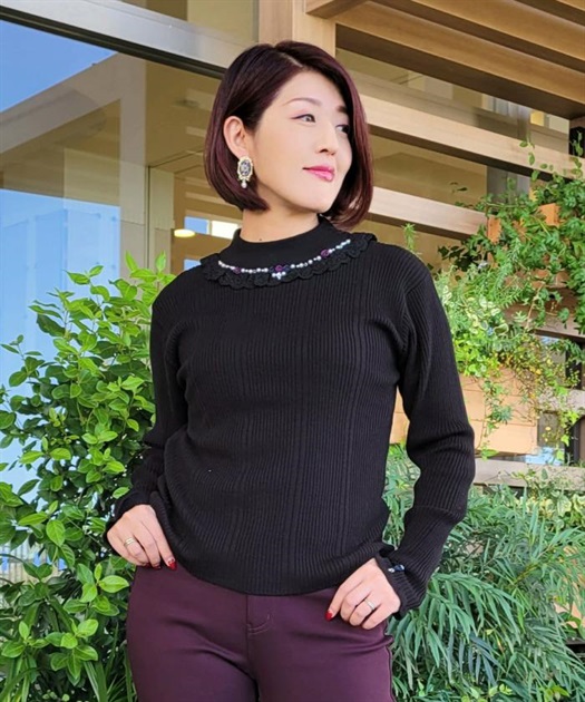 バラボトルネックニットプルオーバー | outlet | axes femme バラボトルネックニットプルオーバー | outlet | axes femme