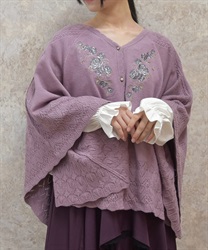 ローズ刺繍ニットポンチョ | axes femme | axes femme online shop