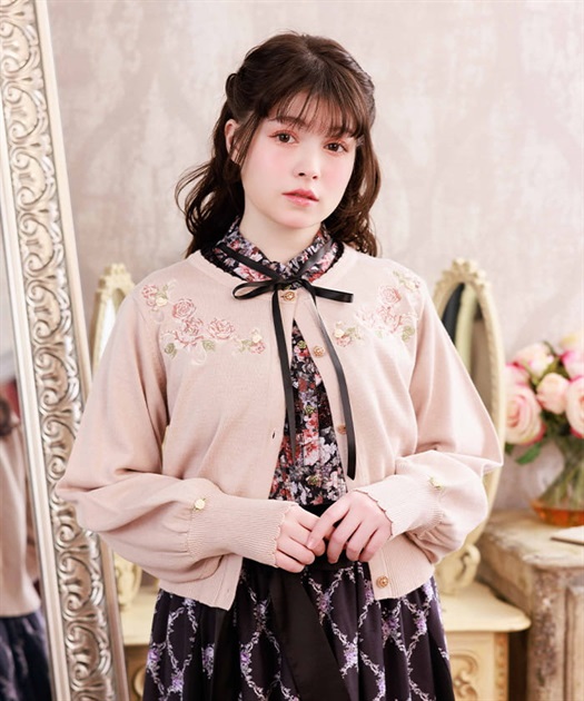 フラワーガーデン刺繍カーディガン | レディース服・レディース フラワーガーデン刺繍カーディガン | レディース服・レディース
