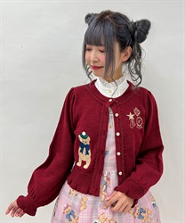 ロイヤルベアーズニットカーディガン(ワイン-M)