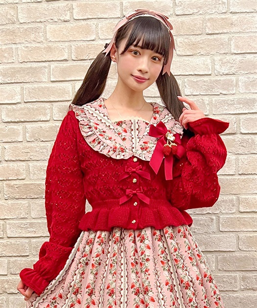 ハート透かし編みニットボレロ | outlet | axes femme online shop ハート透かし編みニットボレロ | outlet | axes femme online shop