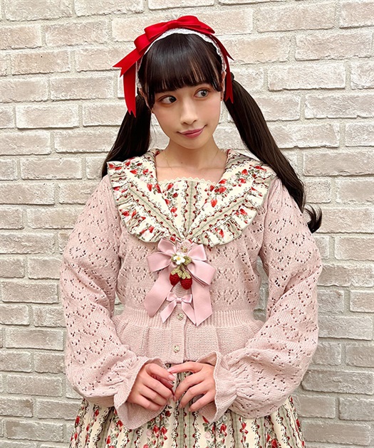 ハート透かし編みニットボレロ | outlet | axes femme online shop ハート透かし編みニットボレロ | outlet | axes femme online shop