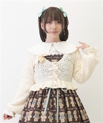 クマブローチニットボレロ | kawaii | axes femme online shop