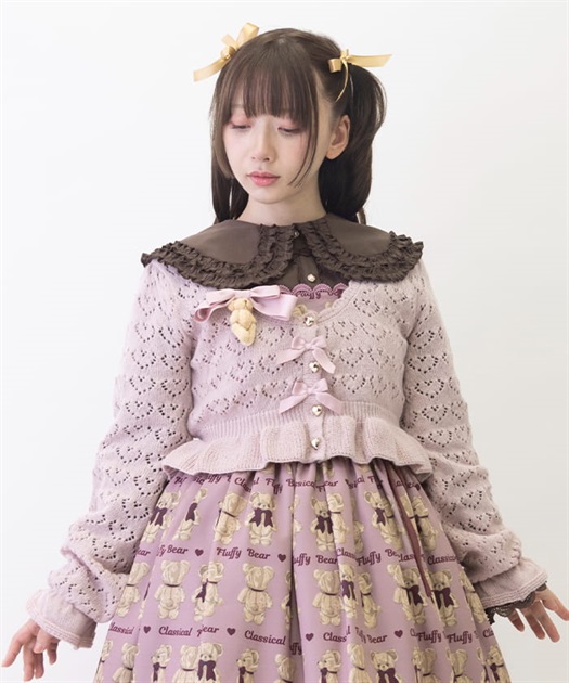 クマブローチニットボレロ | レディース服・レディース クマブローチニットボレロ | レディース服・レディース