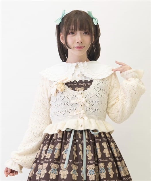 クマブローチニットボレロ | kawaii | axes femme online shop クマブローチニットボレロ | kawaii | axes femme online shop