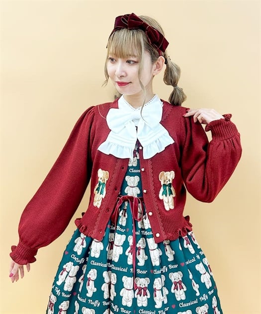 フラッフィベアニットカーデ | kawaii | axes femme online shop フラッフィベアニットカーデ | kawaii | axes femme online shop