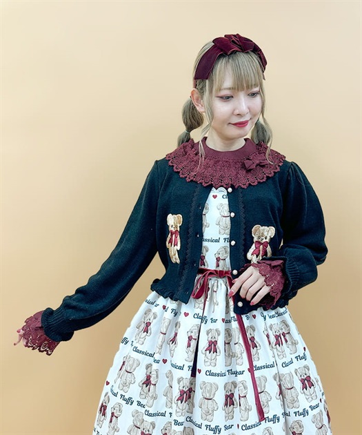 フラッフィベアニットカーデ | kawaii | axes femme online shop フラッフィベアニットカーデ | kawaii | axes femme online shop