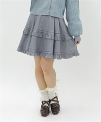 ハイウエストフリルスカパン(グレー-M)