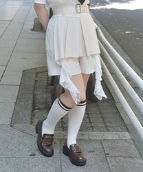 ベルト付きフラシショートパンツ【WEB先行販売】(生成り-F)
