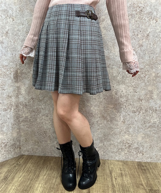 ベルト装飾プリーツキュロット | outlet | axes femme online shop ベルト装飾プリーツキュロット | outlet | axes femme online shop