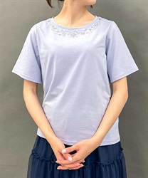 エトワール装飾Ｔシャツ(ラベンダー-F)