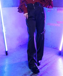 ハーネス付ロングパンツ【Web先行販売】【NP】(黒-M)