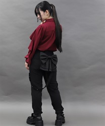 バックリボンボンテージパンツ(黒-M)