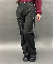 ガーターリング付パンツ(黒-M)