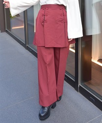チャイナ釦付きレイヤードパンツ | レディース服・レディース チャイナ釦付きレイヤードパンツ | レディース服・レディース
