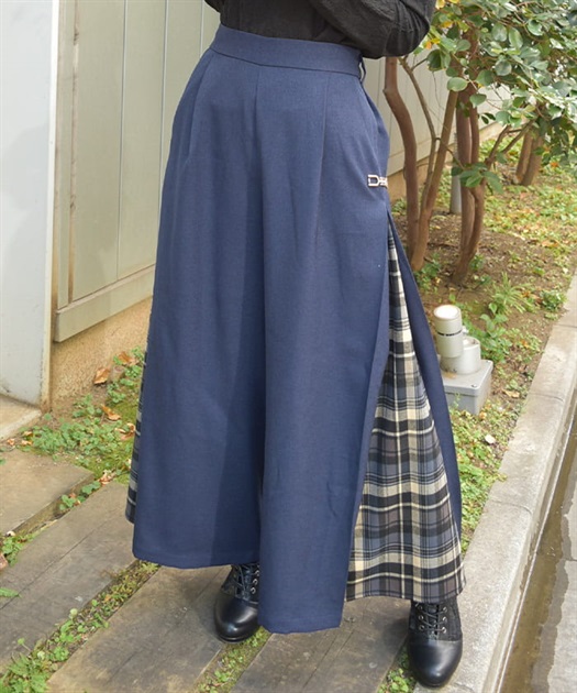 サイドチェックワイドパンツ | outlet | axes femme online shop サイドチェックワイドパンツ | outlet | axes femme online shop