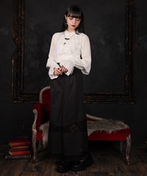 レース切替刺繍ロングパンツ【WEB先行販売】(Ｂ-F)