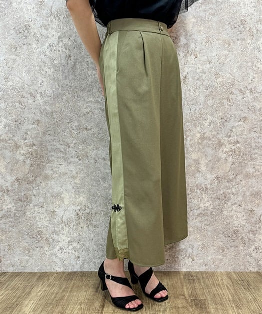 麻調チャイナ釦配色パンツ【2点で税込8,000円対象】 | axes 麻調チャイナ釦配色パンツ【2点で税込8,000円対象】 | axes