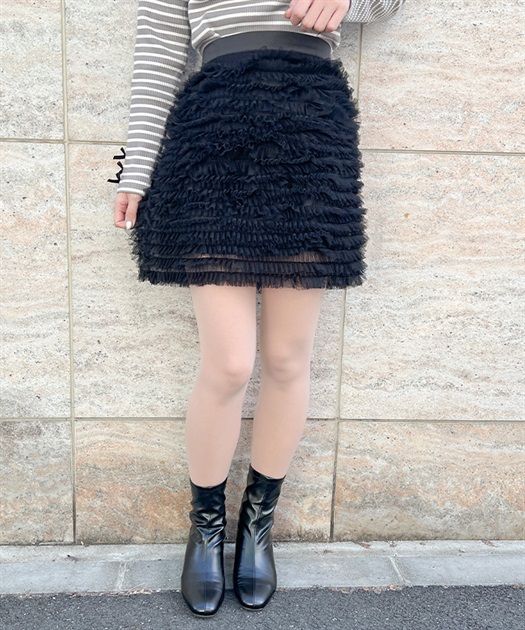 チュールフリルミニスカート | outlet | axes femme online shop チュールフリルミニスカート | outlet | axes femme online shop