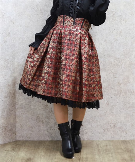 メタリック×チェック柄スカート | 衣料 | axes femme online shop メタリック×チェック柄スカート | 衣料 | axes femme online shop