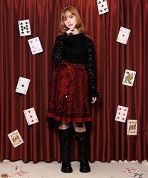 ワンダーフロッキースカート【WEB先行販売】(ワイン-F)
