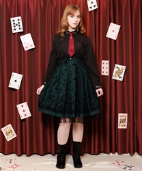ワンダーフロッキースカート【WEB先行販売】(Ｄグリーン-F)