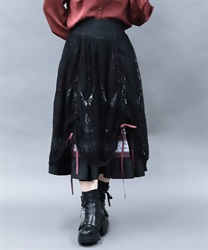 ダークナイトサーカススカート(ワイン-M)