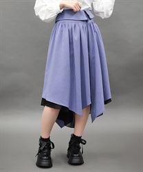 イレヘムＺＩＰデザインスカート(パープル-M)