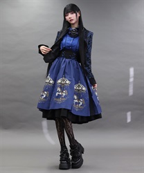 カルーセルハイウエストスカート【期間限定価格】(ブルー-M)