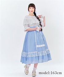 ブリーズスカート【WEB限定価格】(サックス-M)