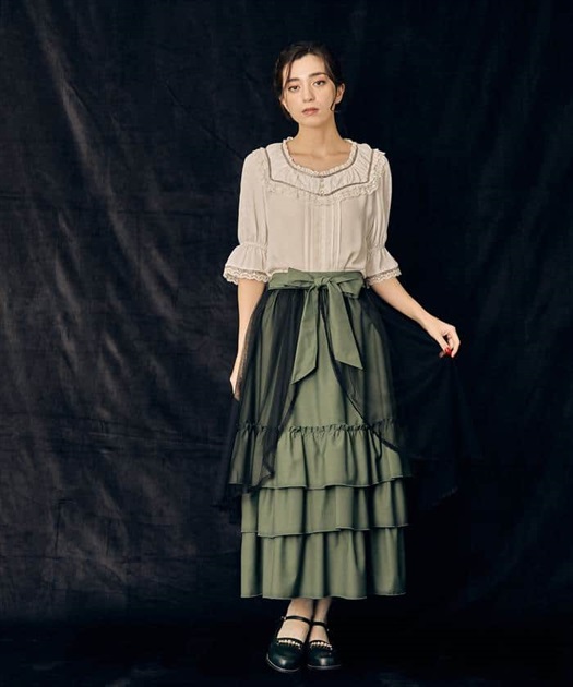 チュール×ティアードスカート | outlet | axes femme online shop チュール×ティアードスカート | outlet | axes femme online shop