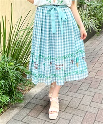 【送料無料ライン/39ショップ】 チョコミントプリントスカート | レディース服・レディース スカート